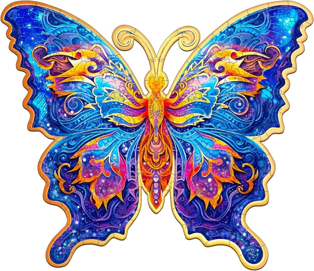 Wooden Jigsaw Puzzle-Beautiful Butterfly