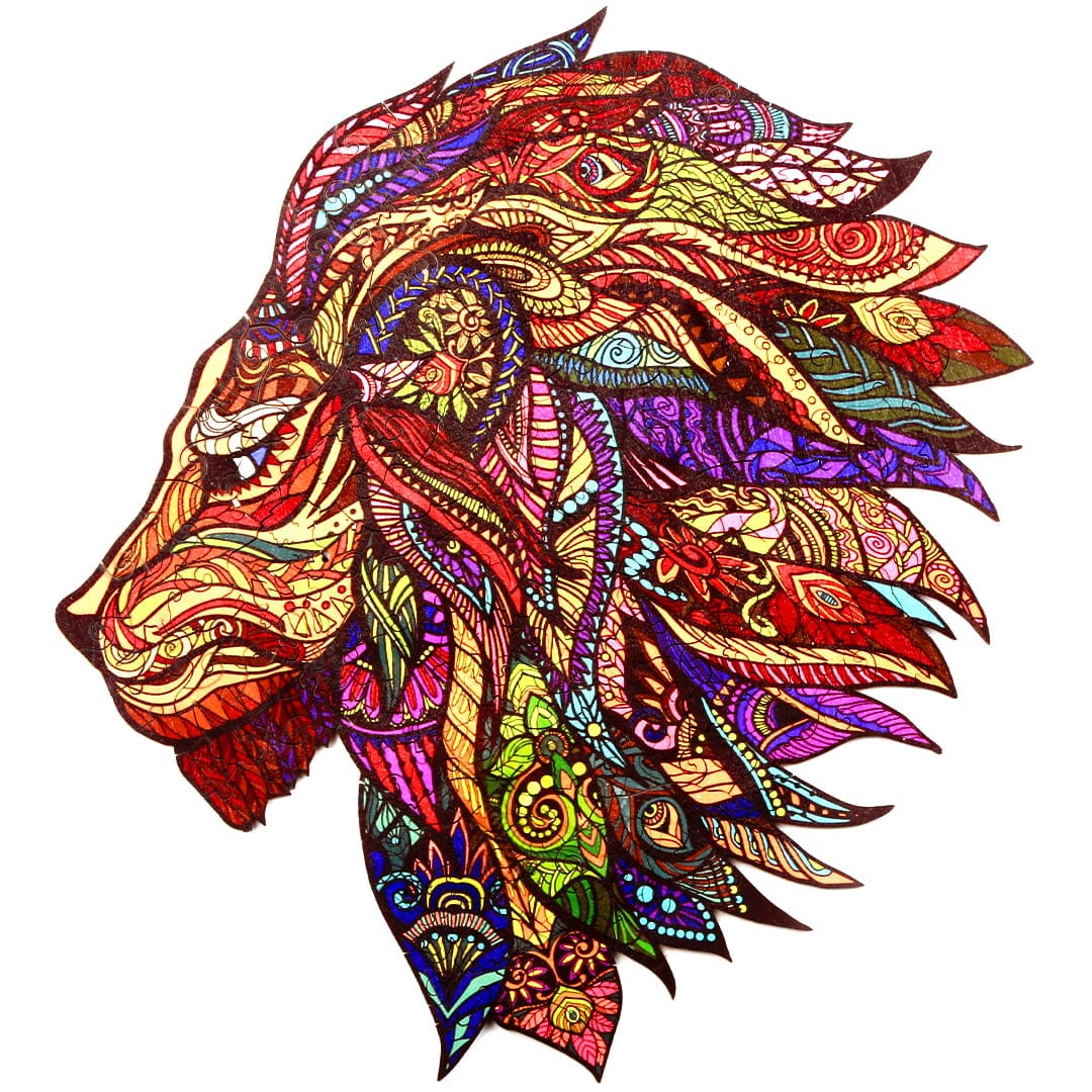 Wooden jigsaw puzzle-THE JUNGLE KING