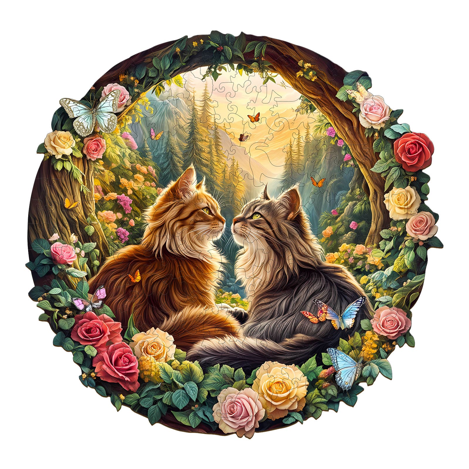 Wooden Jigsaw Puzzle – majestic cats